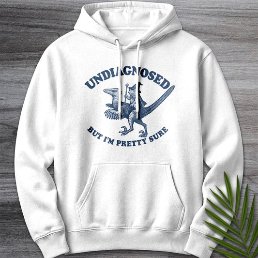 Hoodie XS / White Undiagnosed Dino'tism Premium Hoodie