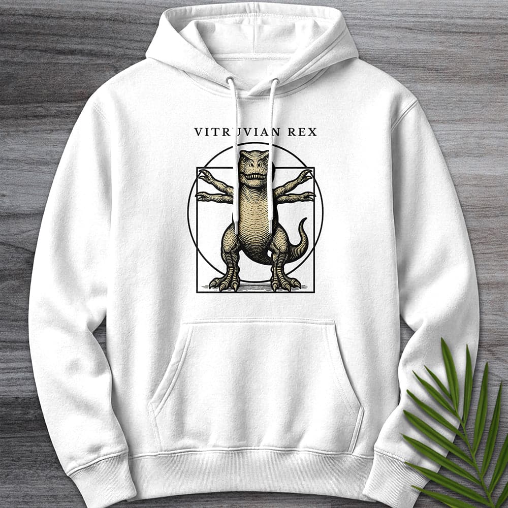 Hoodie XS / White Vitruvian Rex Premium Hoodie