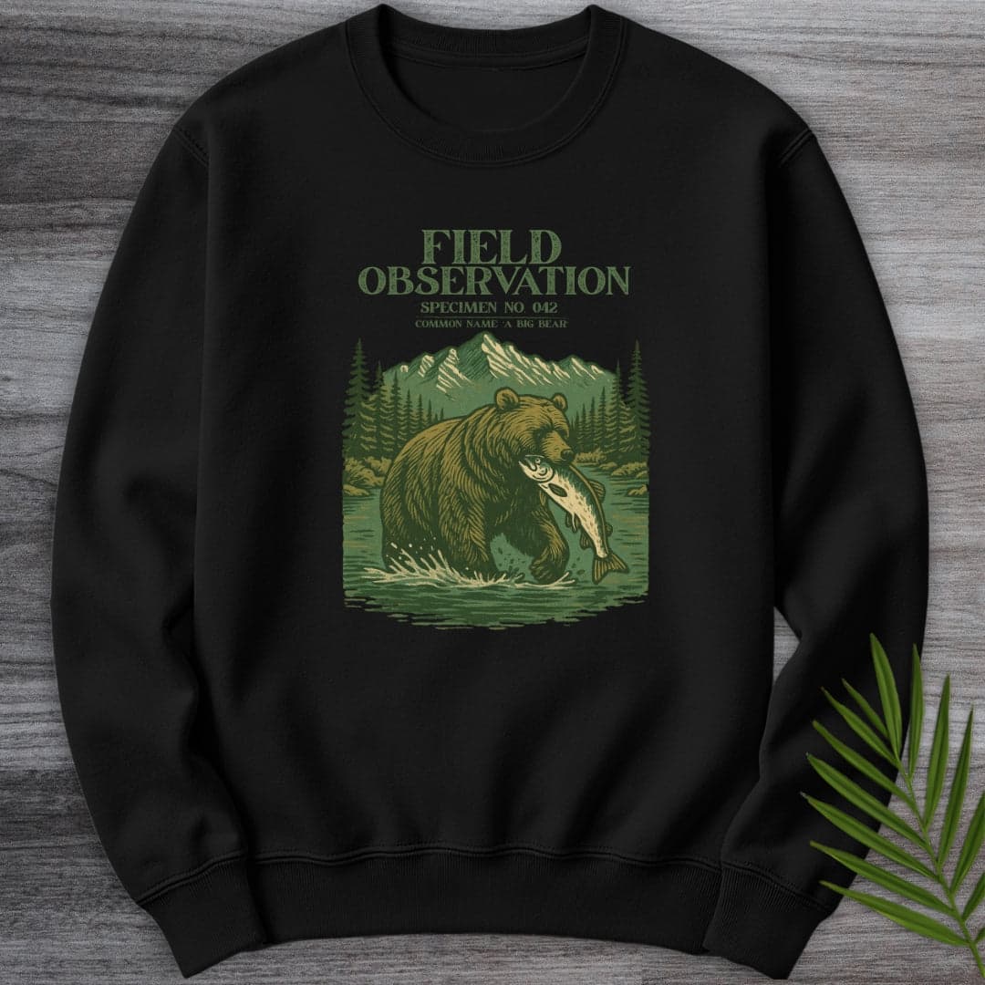 Sweatshirt Black / S A Big Bear Observation Crewneck
