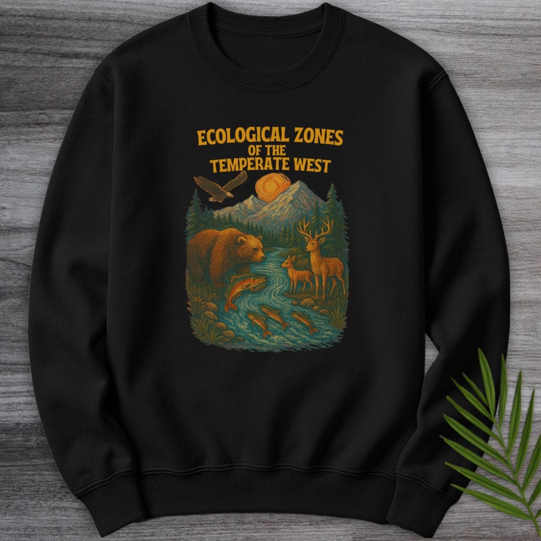 Sweatshirt Black / S Ecological Zones of The West Crewneck
