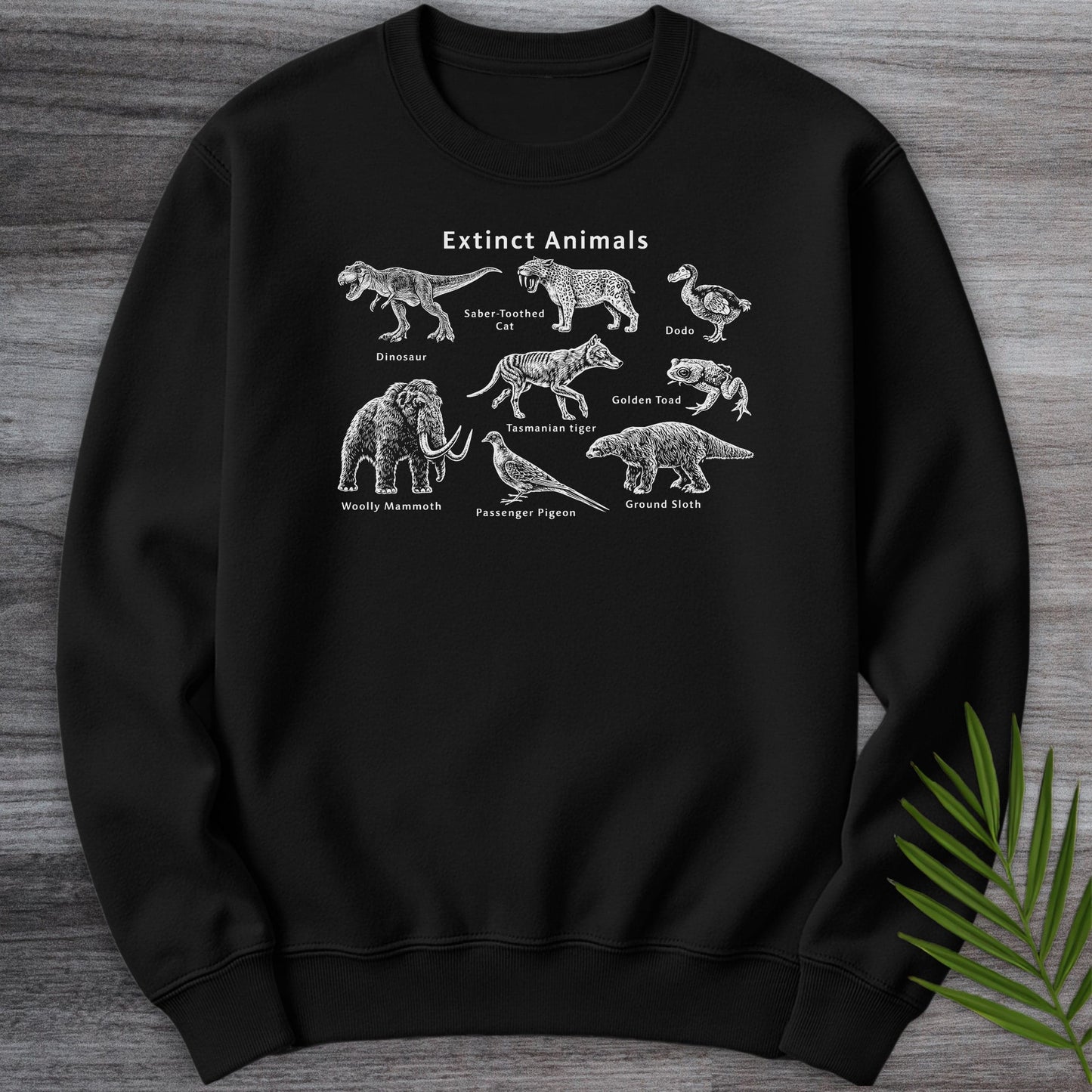 Sweatshirt Black / S Extinct Animals Crewneck