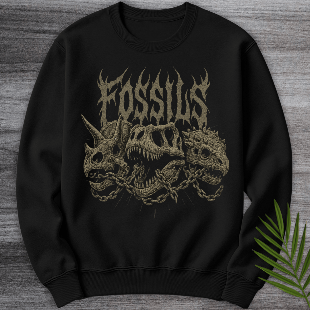 Sweatshirt Black / S Fossils Metal & Chains Crewneck