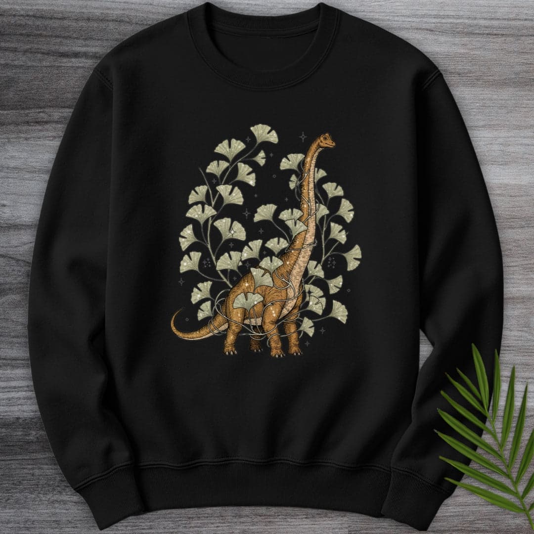 Sweatshirt Black / S Ginko Wrapped Brachiosaurus Crewneck