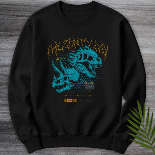 Sweatshirt Black / S Hellfire Streetwear Paleontology Crewneck