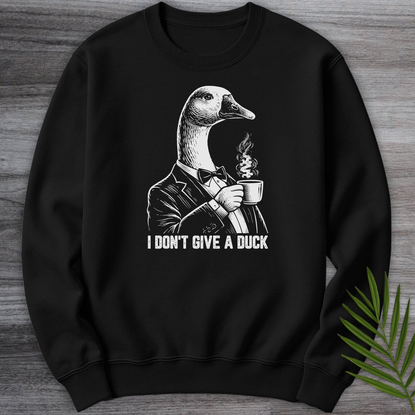 Sweatshirt Black / S I Don't Give a Duck Crewneck