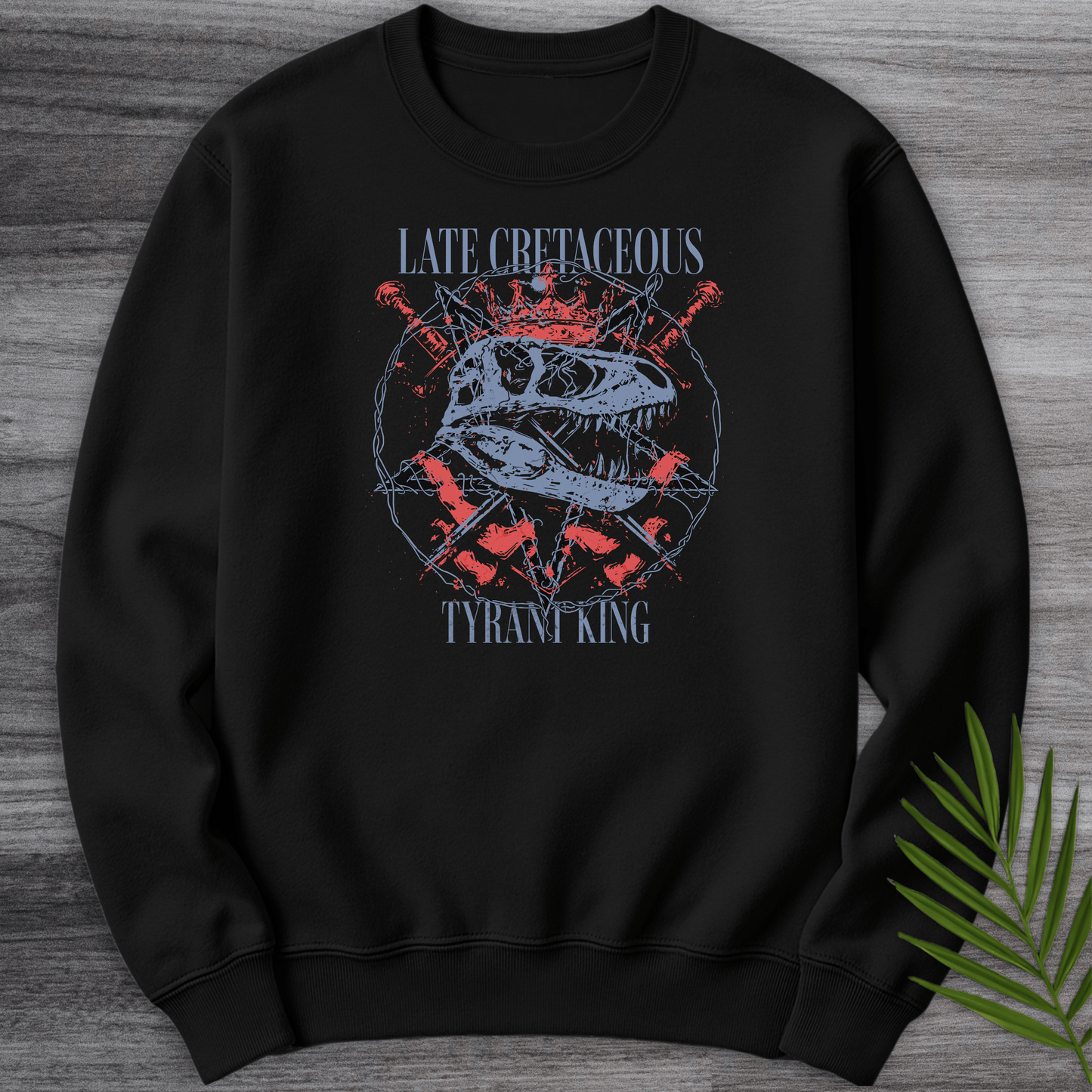 Sweatshirt Black / S Late Cretaceous Tyrant King Crewneck