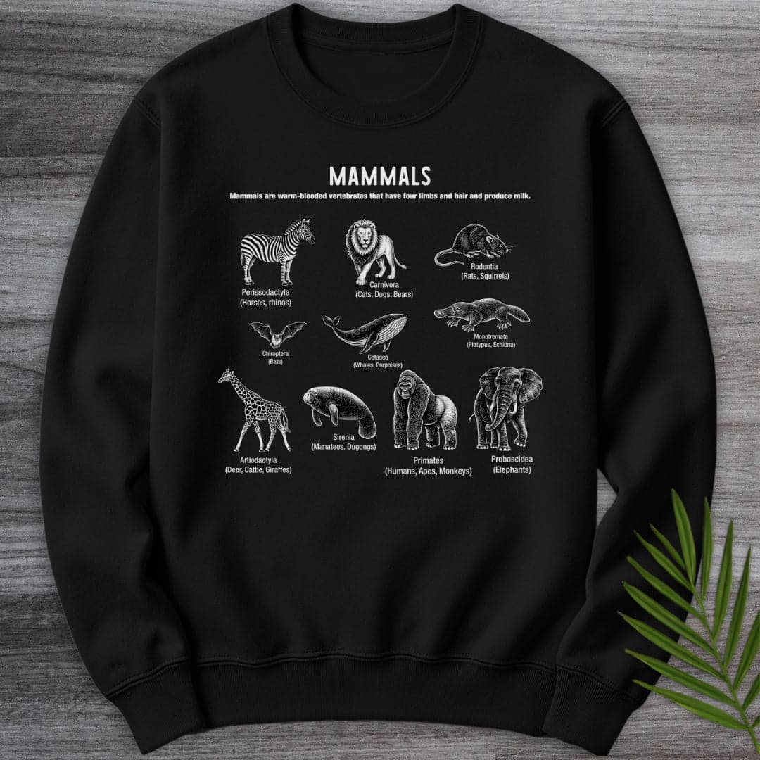 Sweatshirt Black / S Mammals Education Crewneck