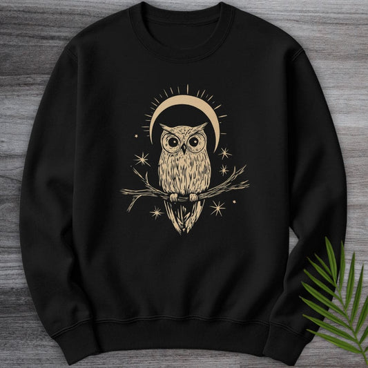 Sweatshirt Black / S Night Owl Moonlight Crewneck