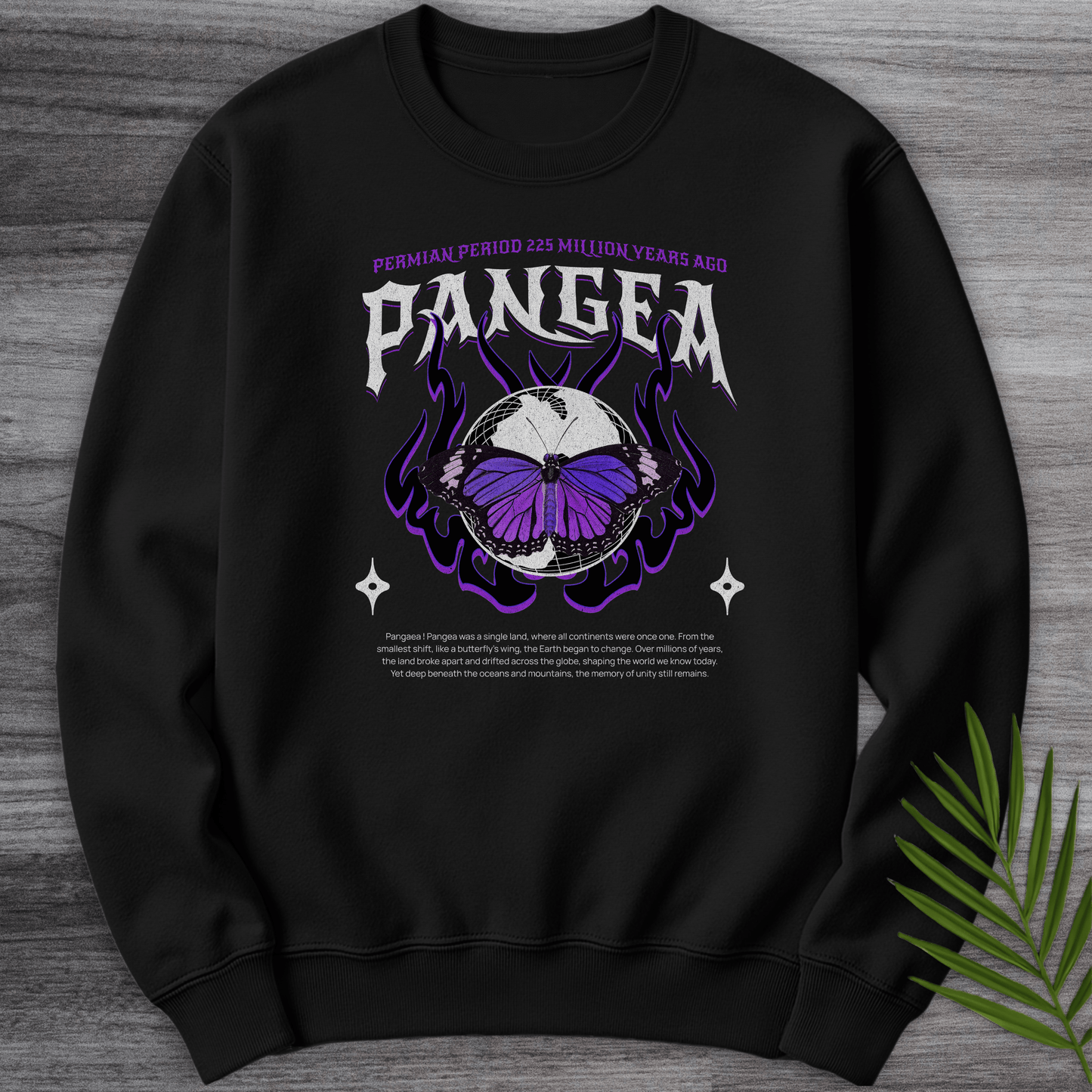 Sweatshirt Black / S Pangea Butterfly Effect Crewneck