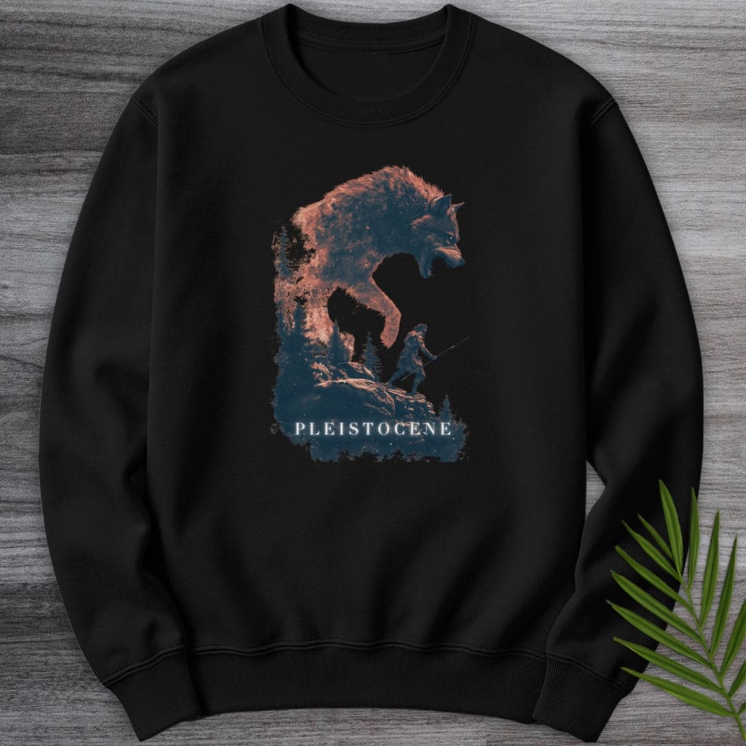 Sweatshirt Black / S Pleistocene Dire Wolf Spirit Crewneck