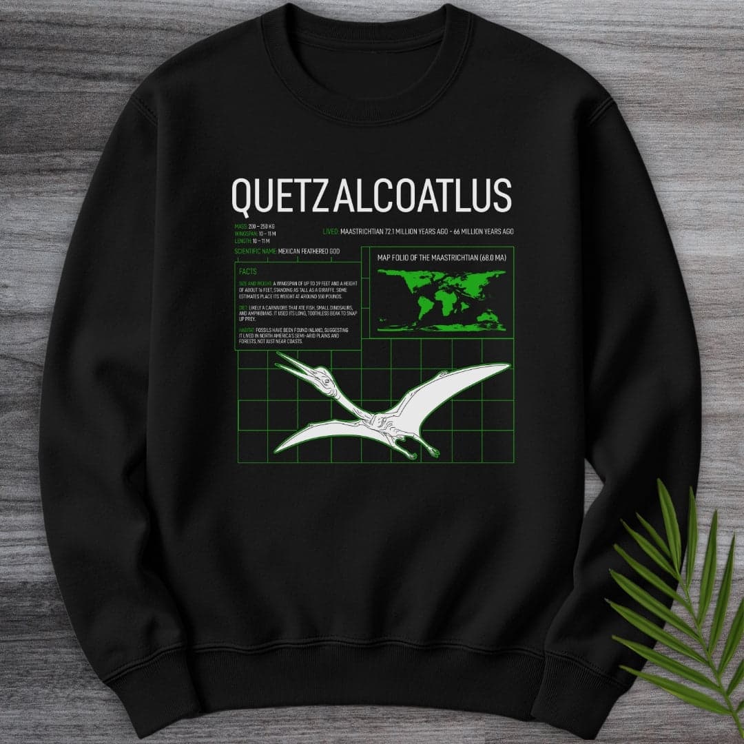 Sweatshirt Black / S Quetzalcoatlus Grid Crewneck