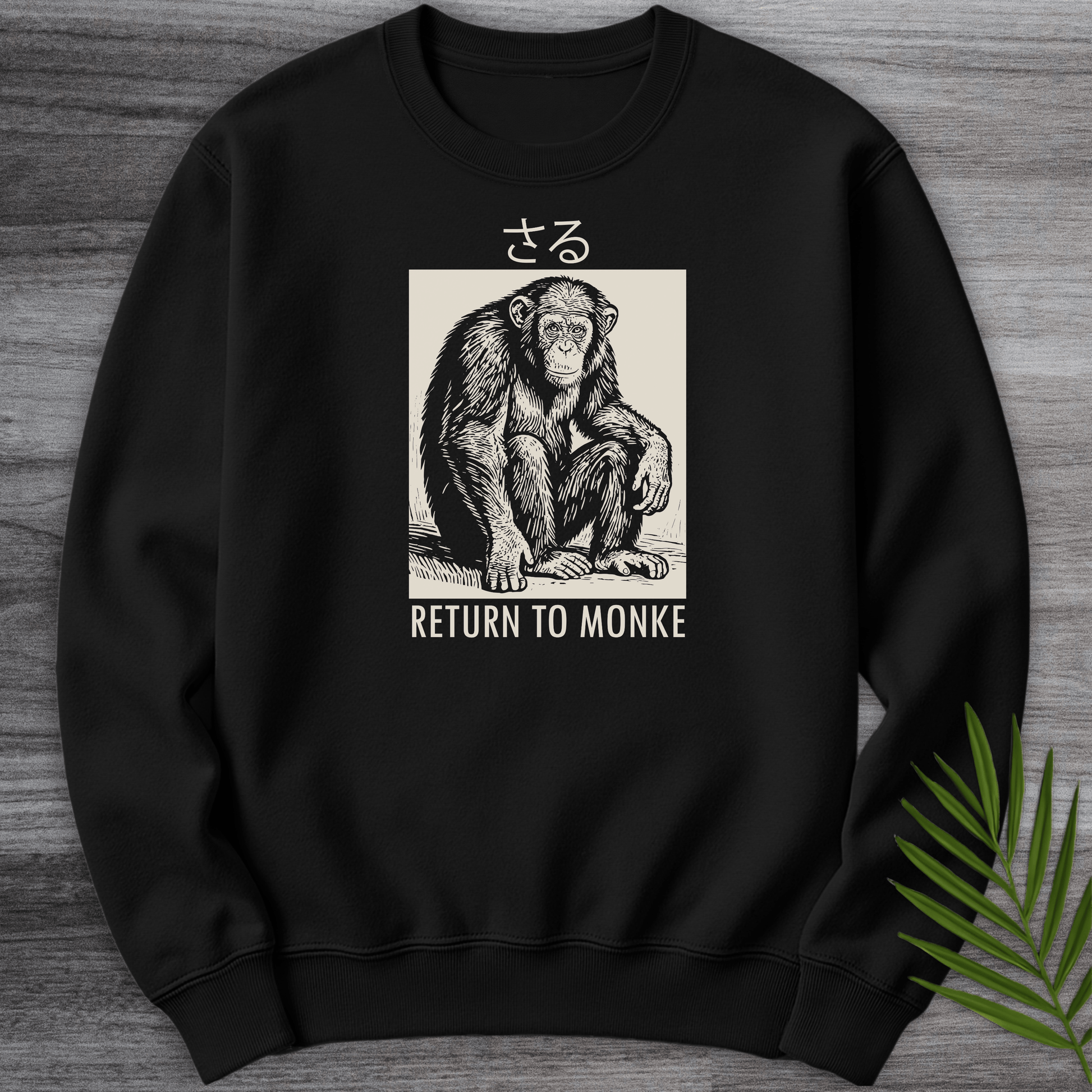 Sweatshirt Black / S Return to Monke (Saru) Crewneck