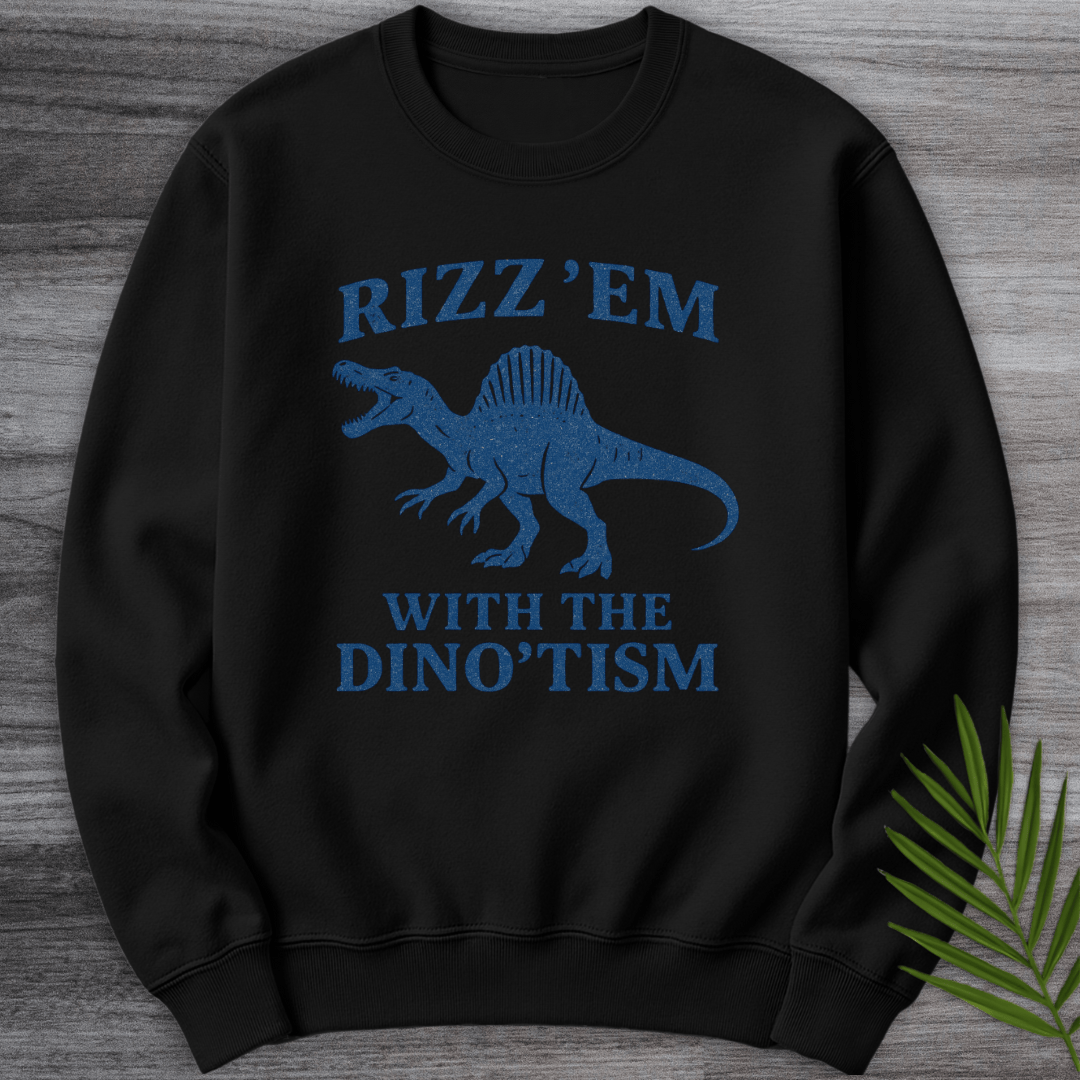 Sweatshirt Black / S Rizz'em with Dino'tism Crewneck
