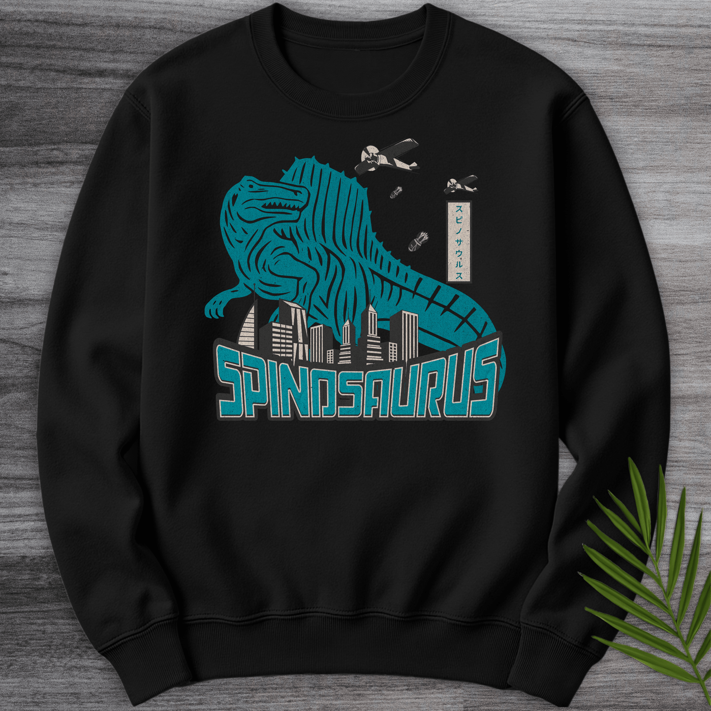 Sweatshirt Black / S Spino Attack_Vintage Japanese Crewneck