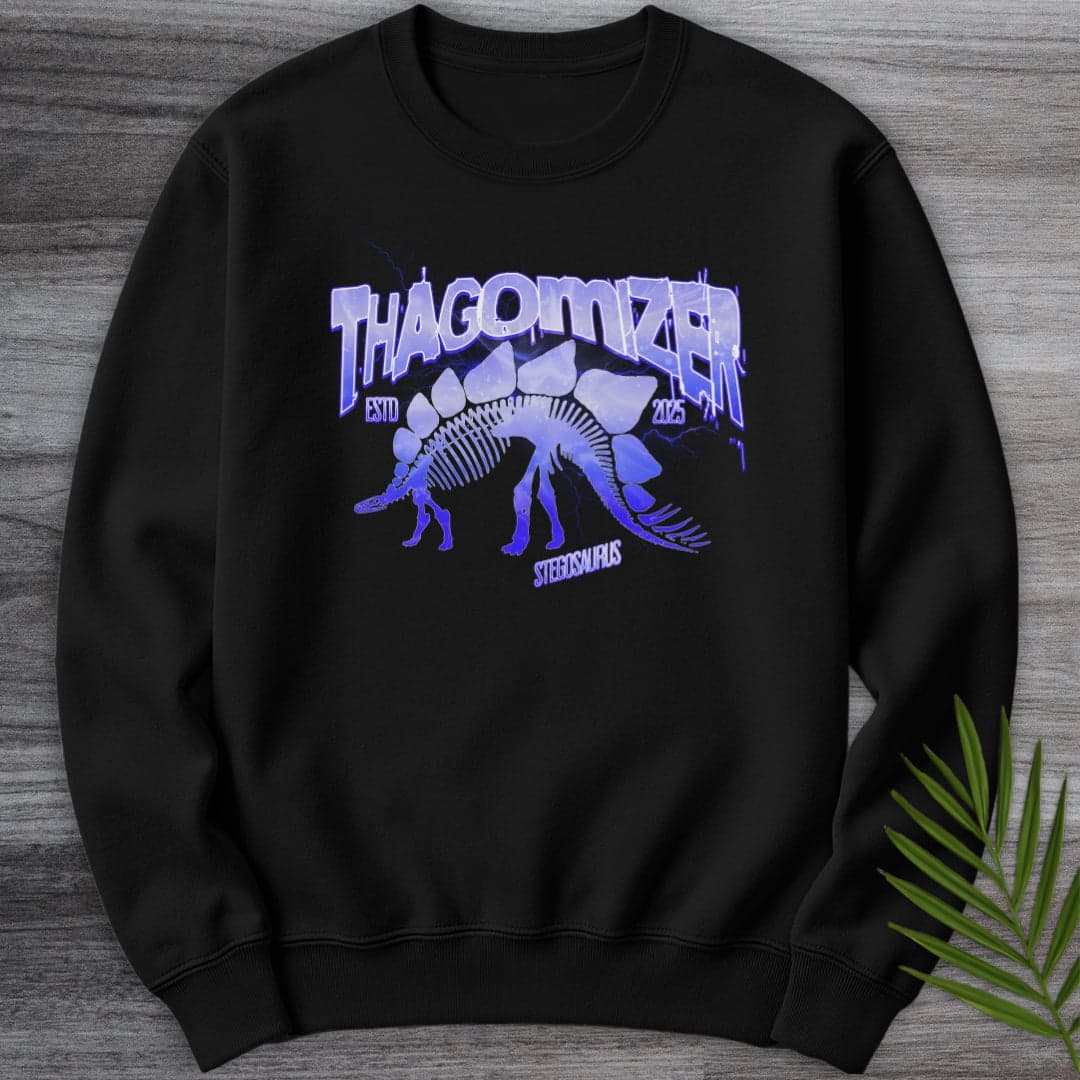 Sweatshirt Black / S Thagomizer Electro Stego Crewneck