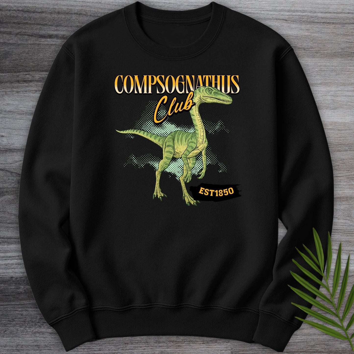 Sweatshirt Black / S The Compsognathus Club Crewneck