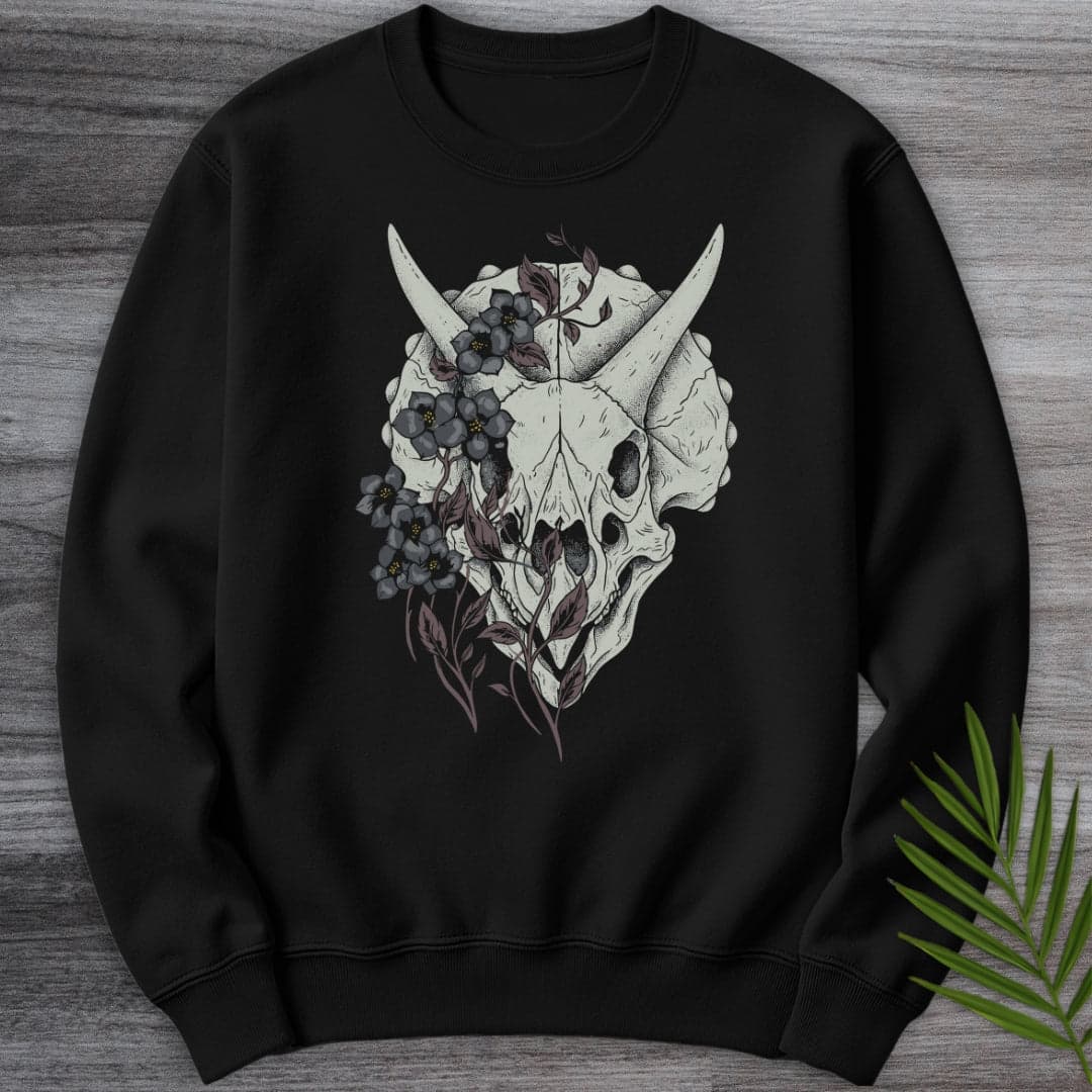 Sweatshirt Black / S Triceratops Botanical Relic Crewneck