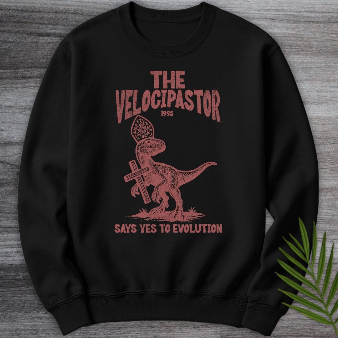 Sweatshirt Black / S Velocipastor Evolution Teachings Crewneck
