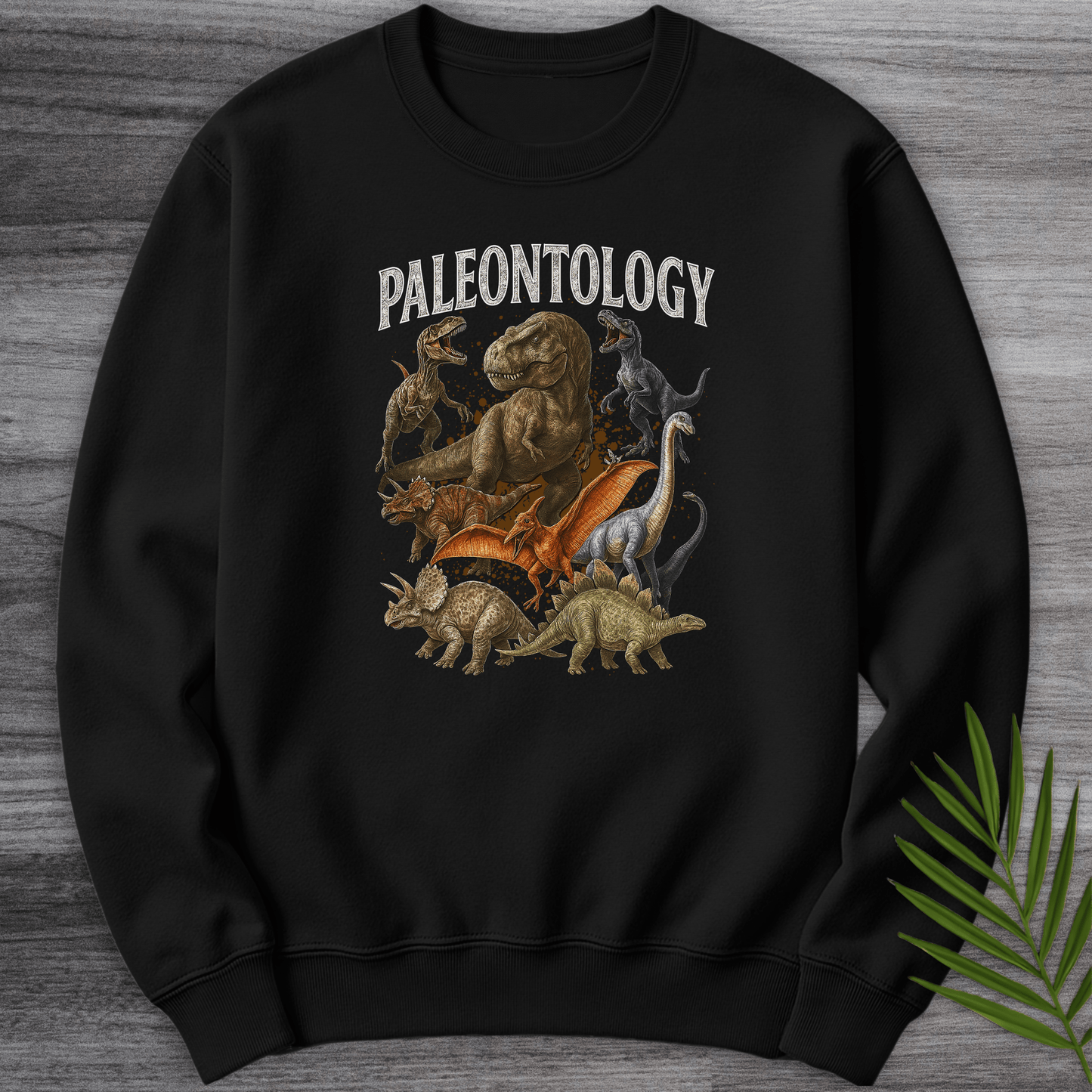Sweatshirt Black / S Vintage 90's Paleontology Collection Crewneck