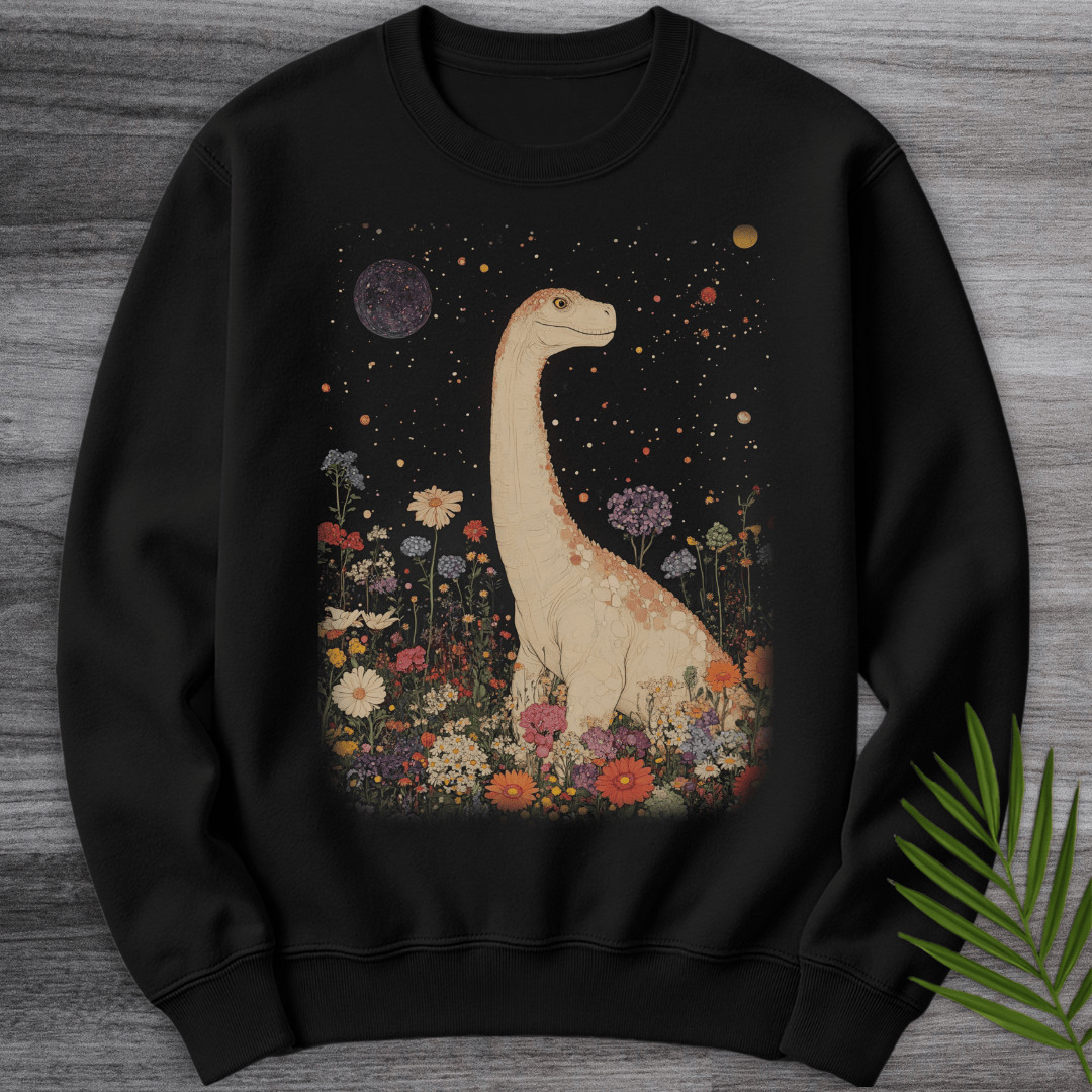 Sweatshirt Black / S Vintage Floral Longneck Crewneck