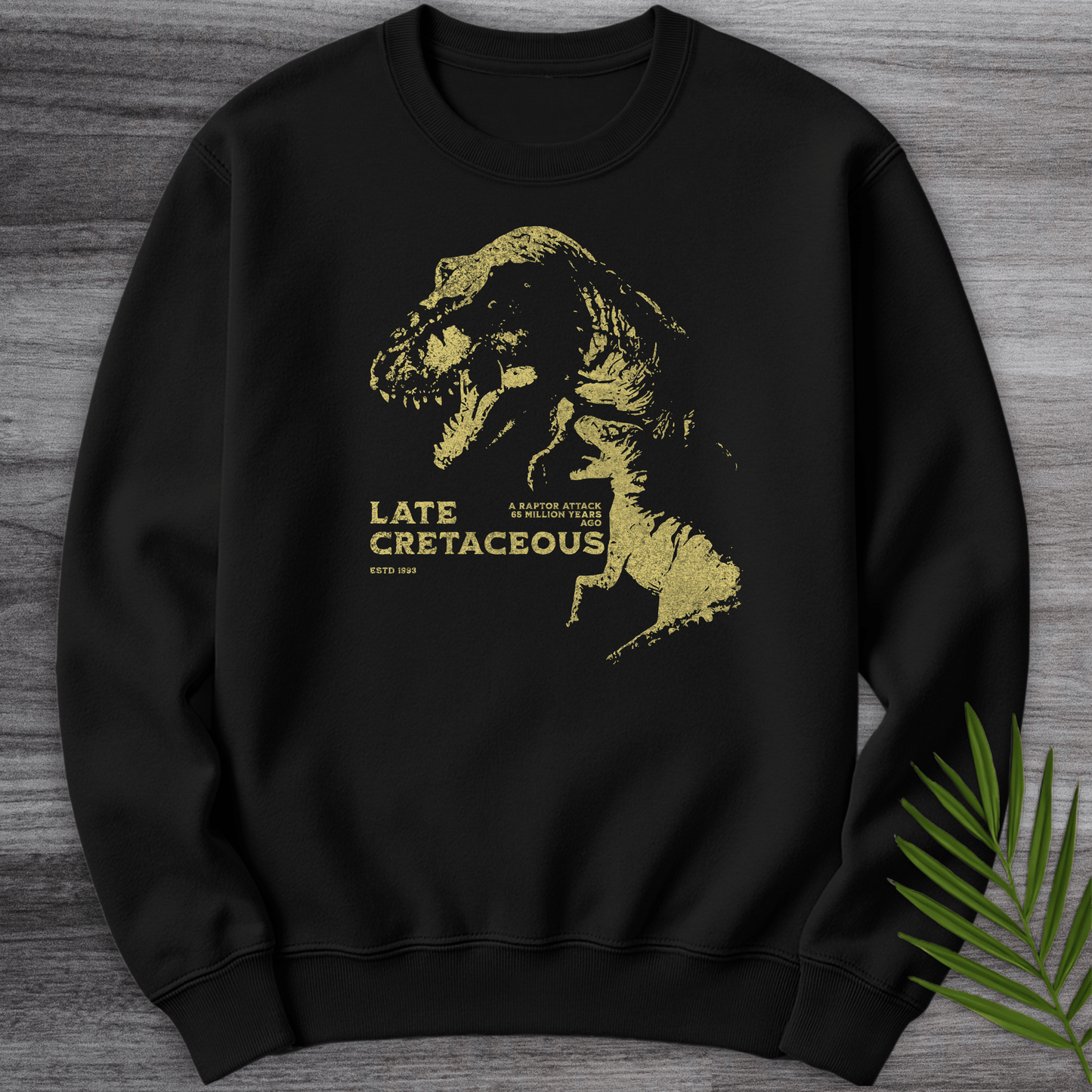 Sweatshirt Black / S Vintage Raptor Attack Crewneck