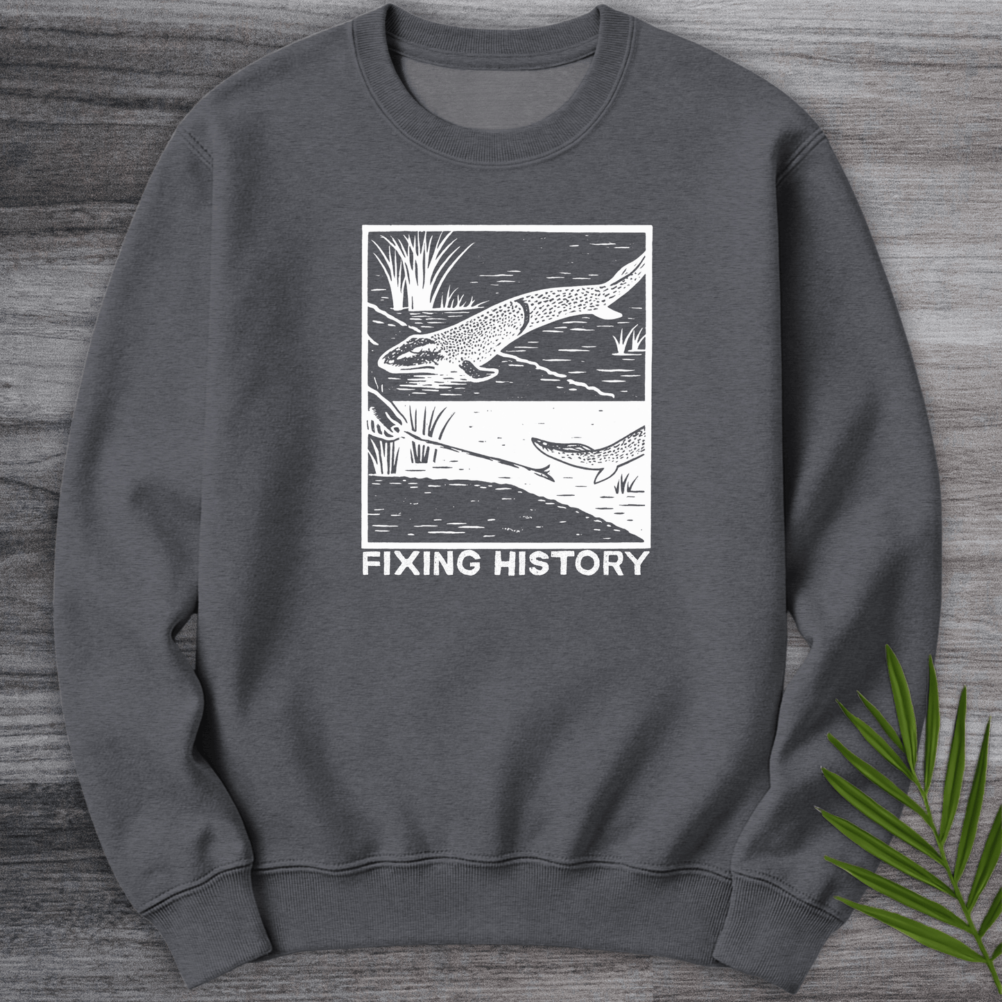 Sweatshirt Dark Heather / S Devonian Time Travel Crewneck