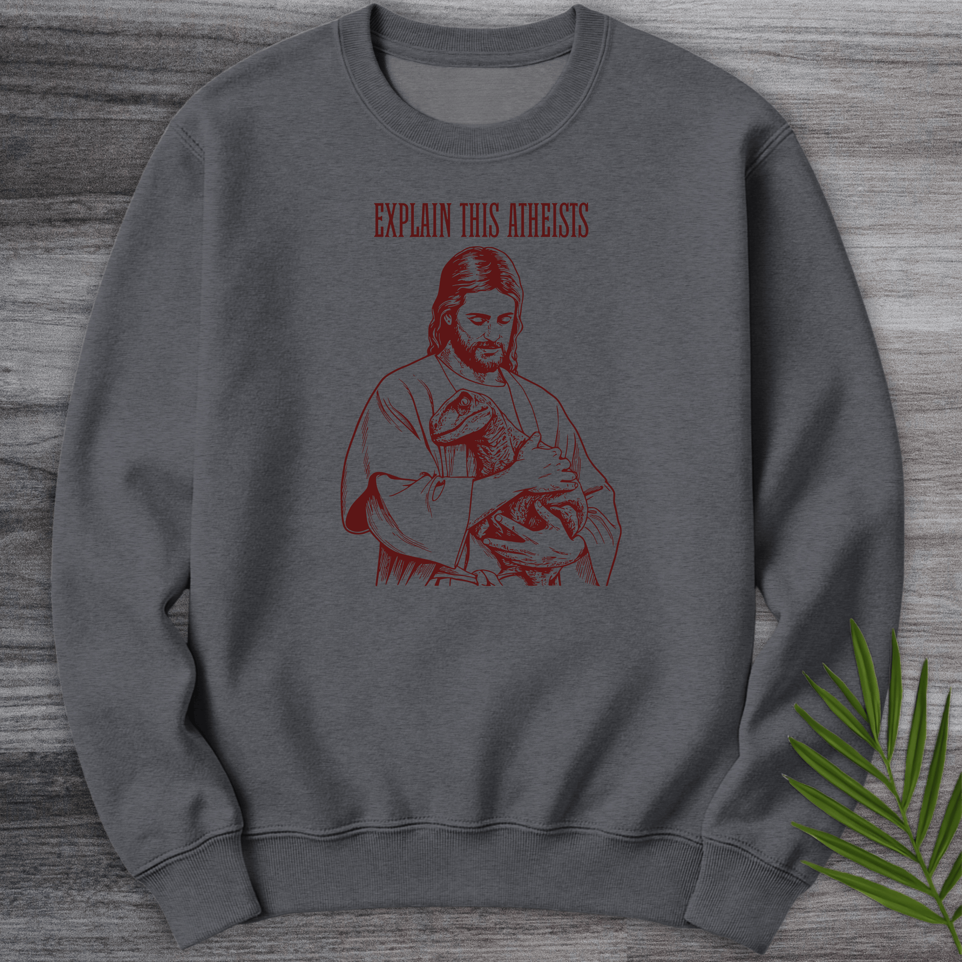 Sweatshirt Dark Heather / S Gospel of the Raptor Crewneck