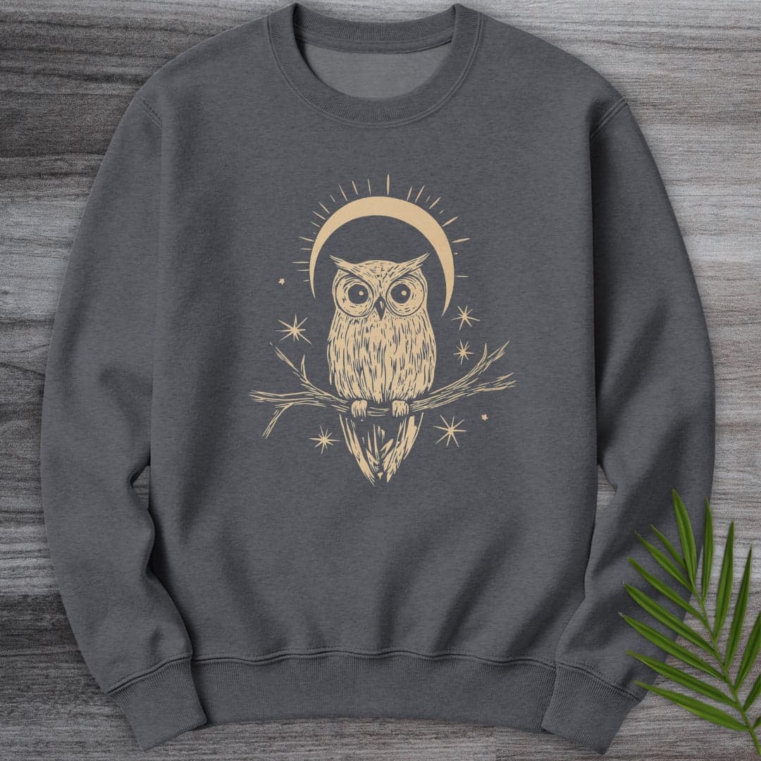 Sweatshirt Dark Heather / S Night Owl Moonlight Crewneck