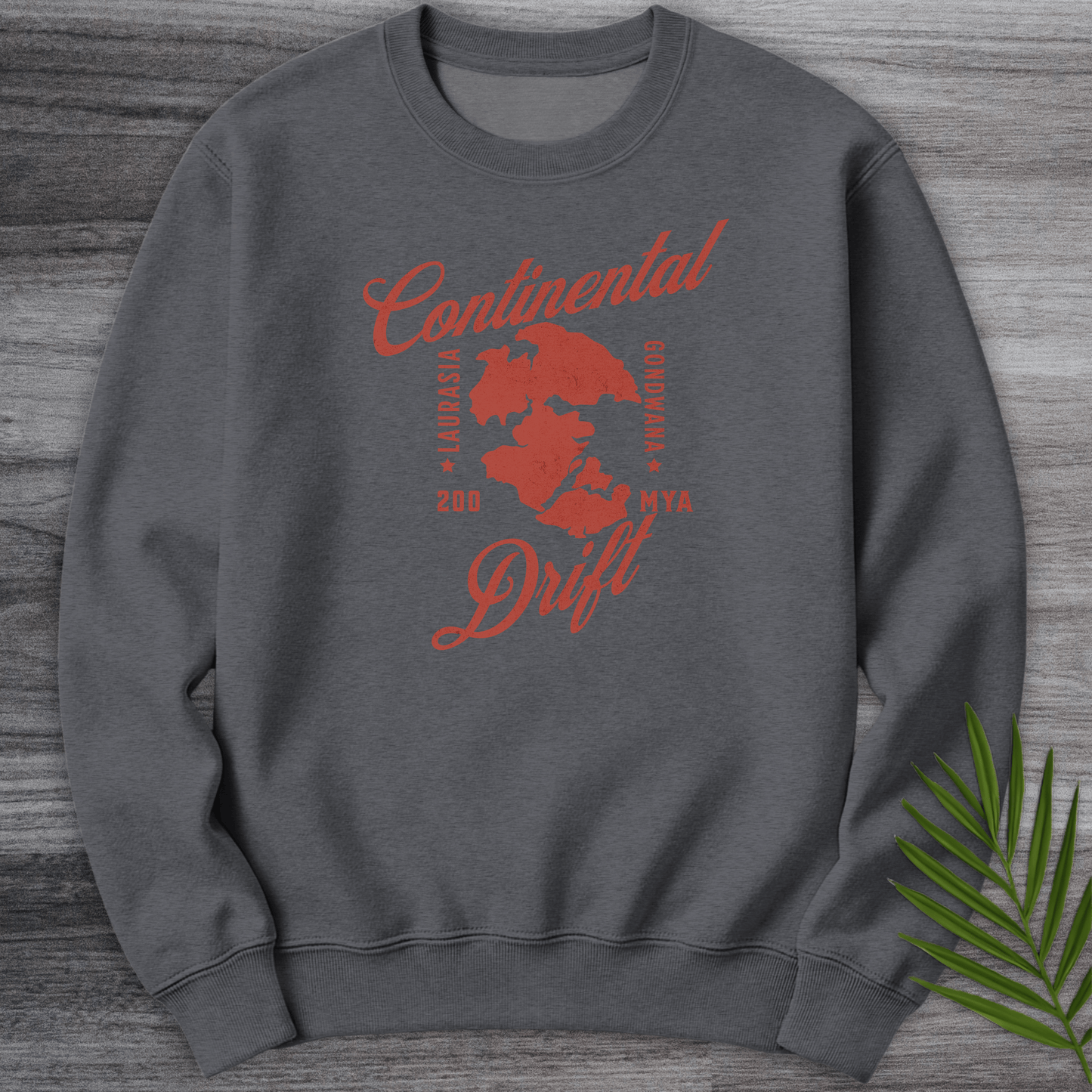 Sweatshirt Dark Heather / S Old-time Continental Drift Crewneck