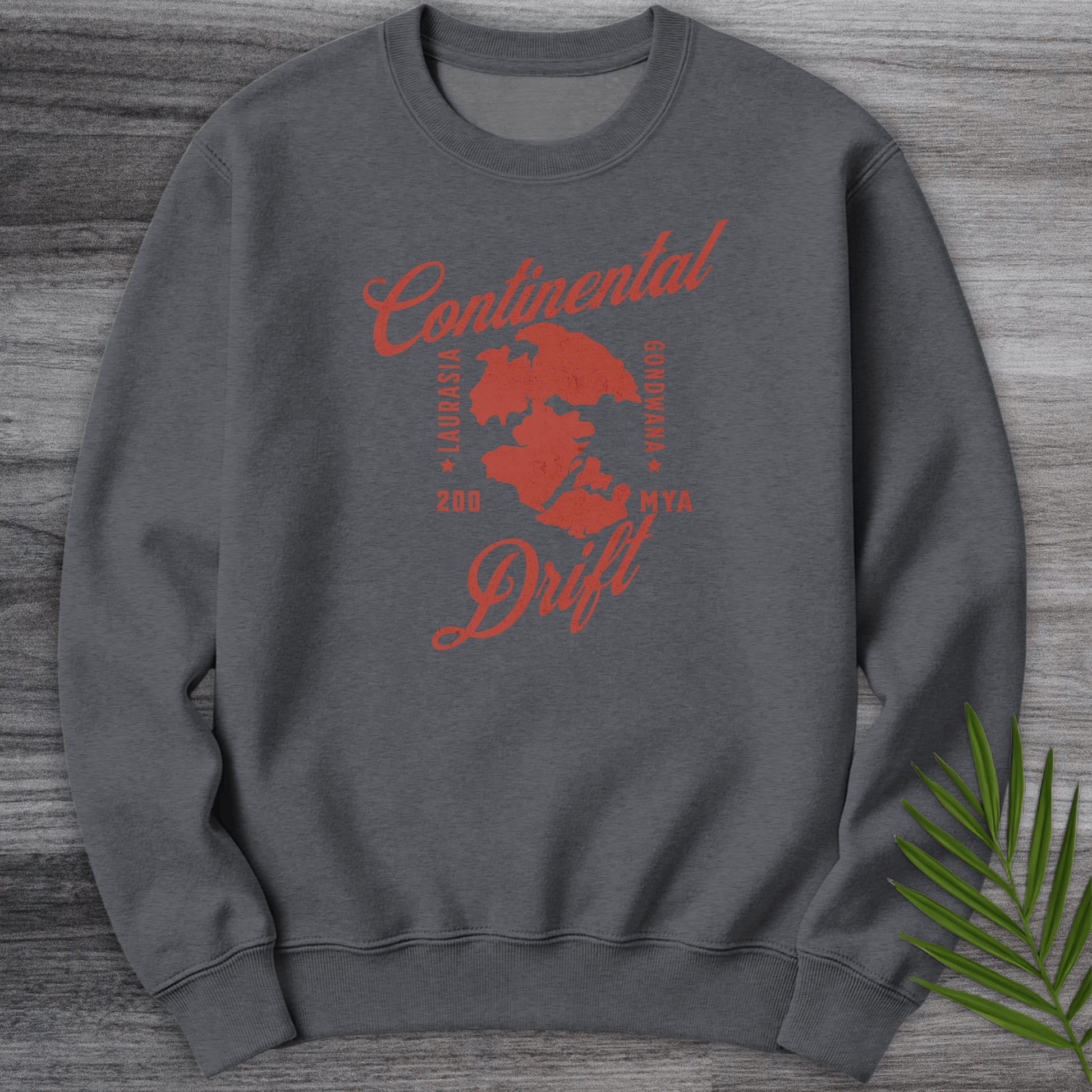 Sweatshirt Dark Heather / S Old-time Continental Drift Crewneck