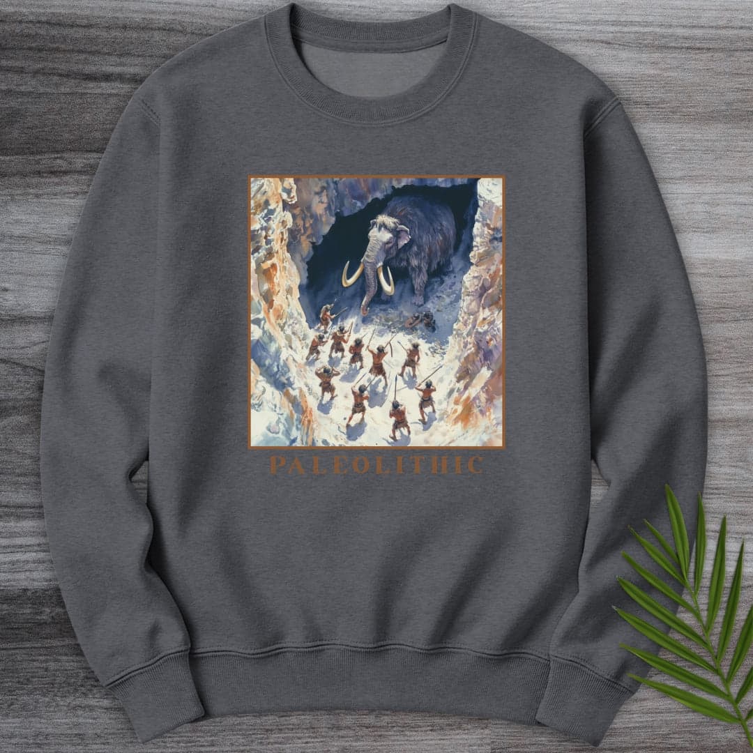 Sweatshirt Dark Heather / S Paleolithic Cave Hunting Crewneck