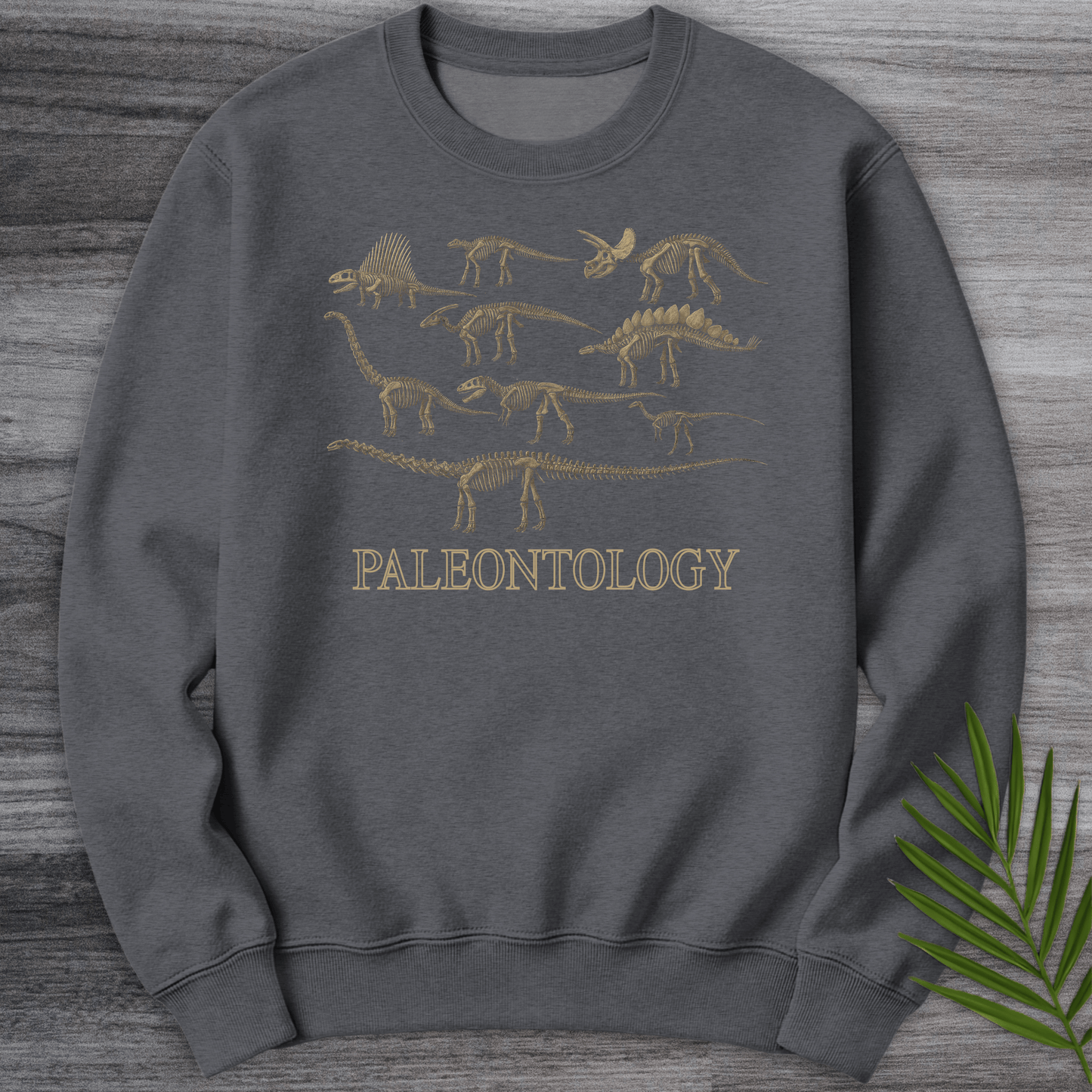 Sweatshirt Dark Heather / S Paleontology A Gallery in Bone Crewneck