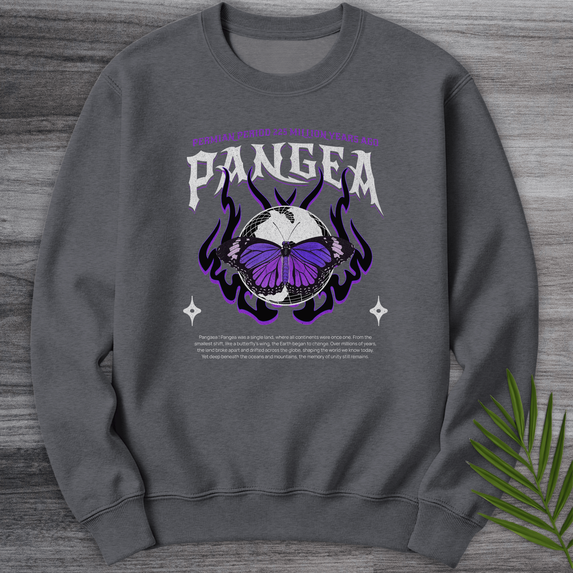 Sweatshirt Dark Heather / S Pangea Butterfly Effect Crewneck