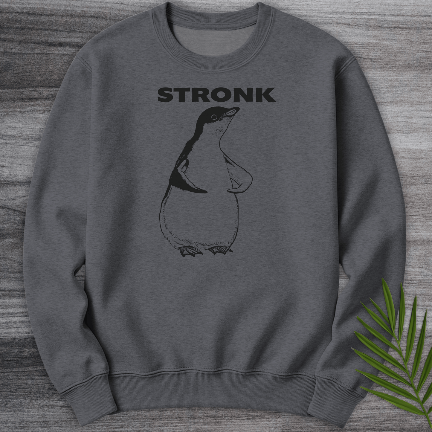 Sweatshirt Dark Heather / S Penguin Stronk Crewneck