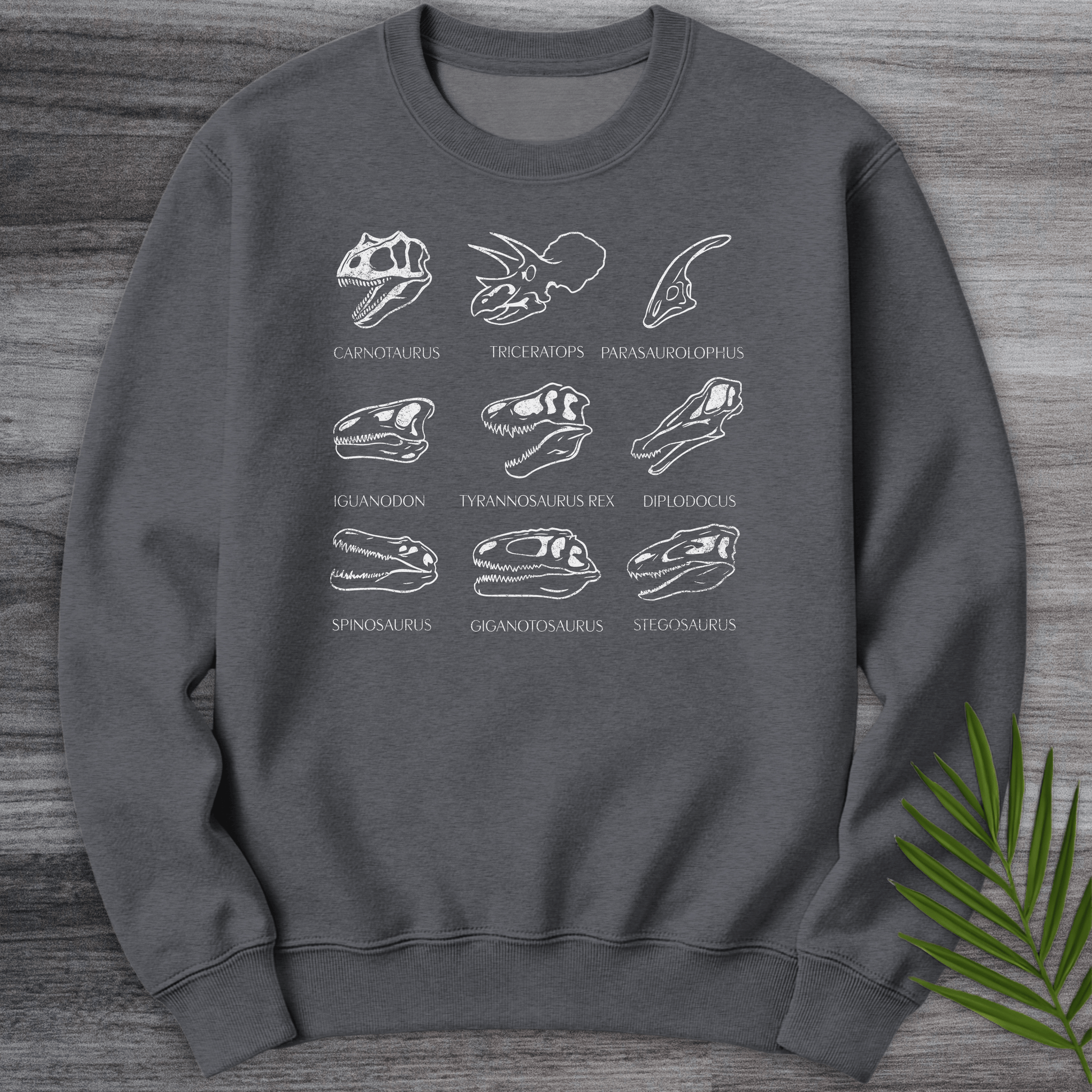 Sweatshirt Dark Heather / S Skulls of the Mesozoic Crewneck