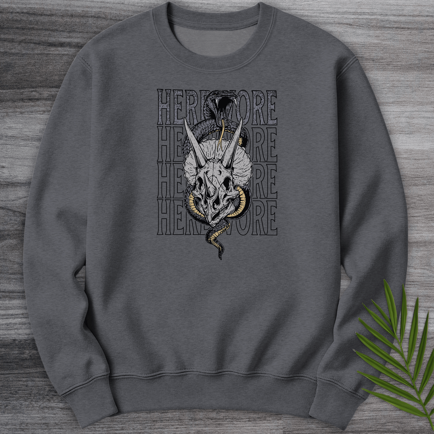 Sweatshirt Dark Heather / S Snakes in a Herbivore Crewneck