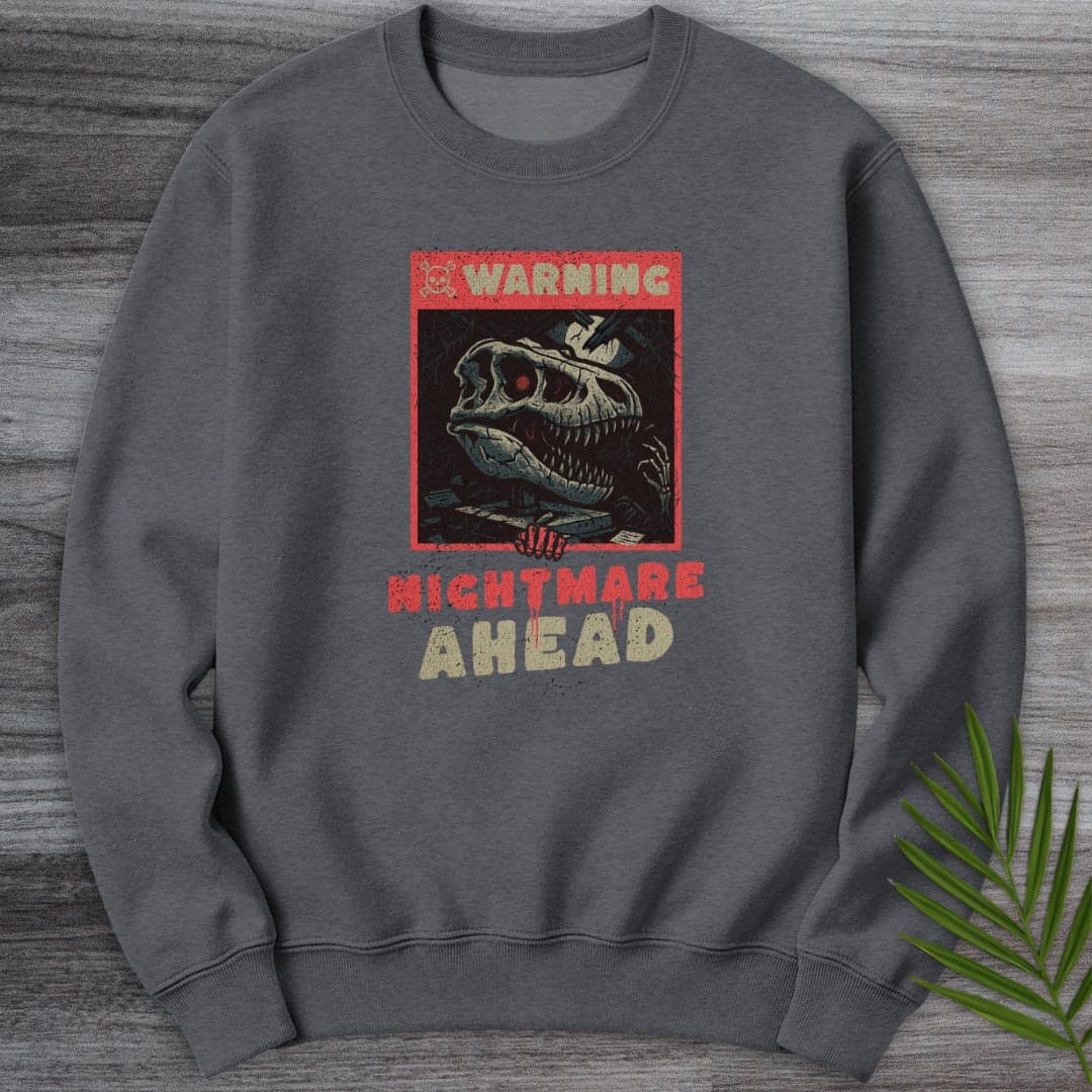 Sweatshirt Dark Heather / S T.Rex Nightmare Ahead Crewneck