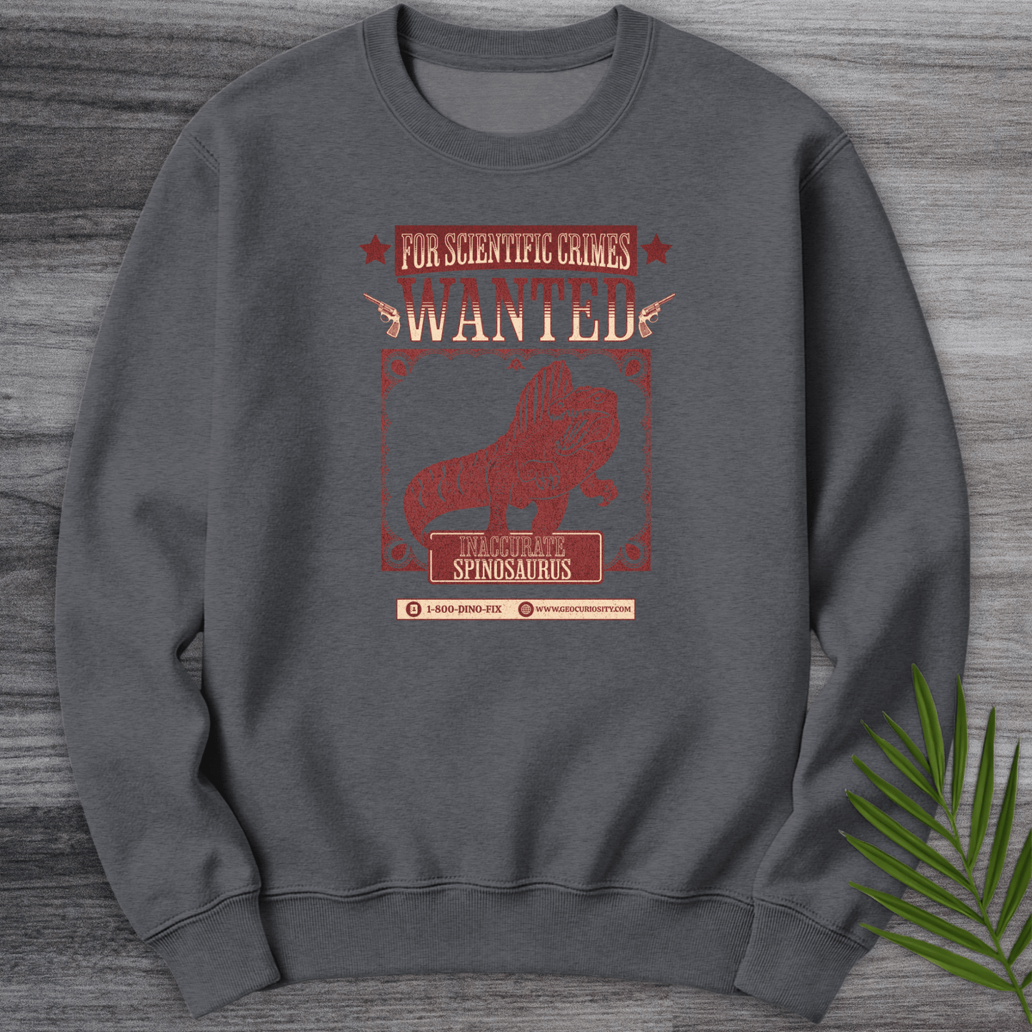 Sweatshirt Dark Heather / S WANTED Inaccurate Spino Crewneck