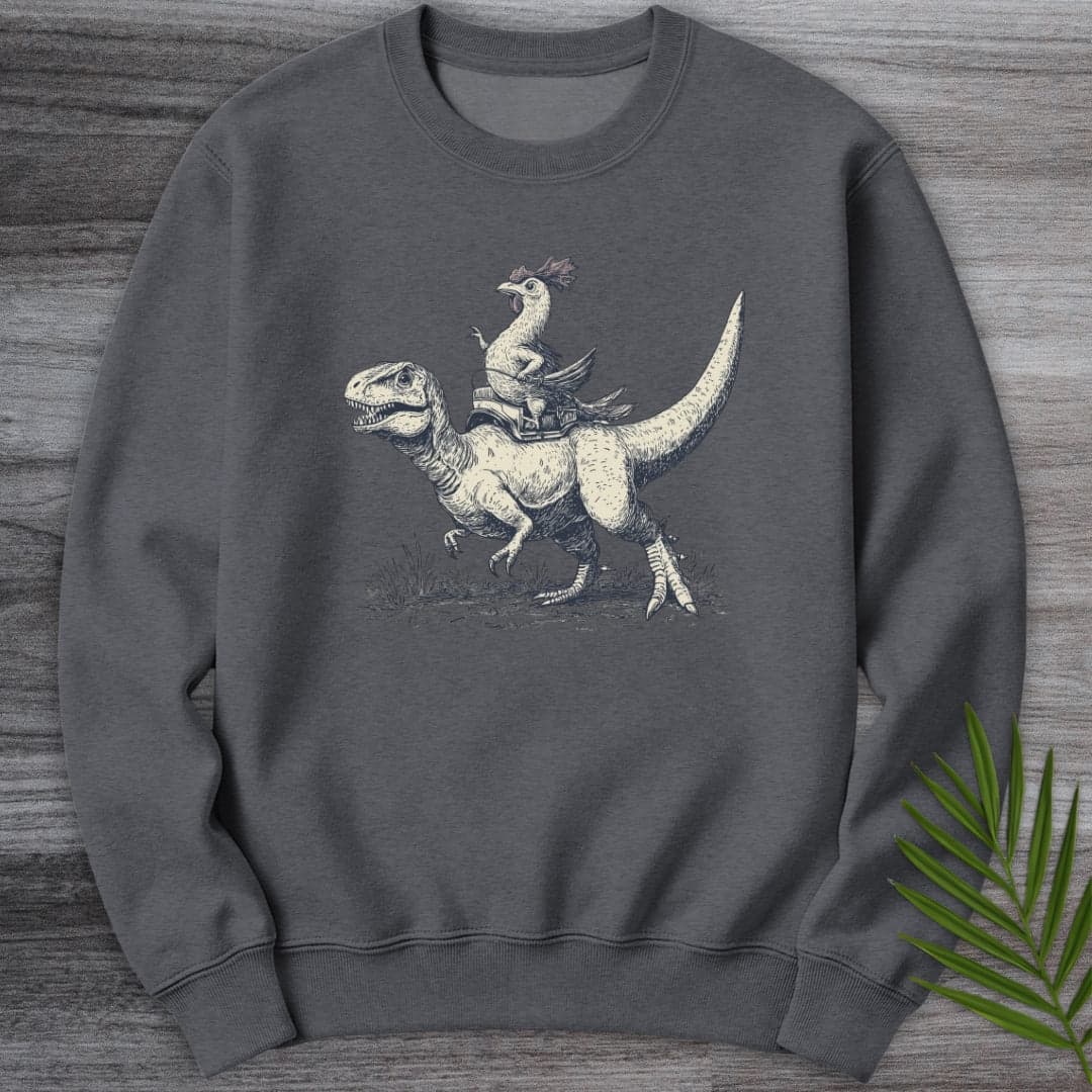 Sweatshirt Dark Heather / S When Chickens Ruled Crewneck