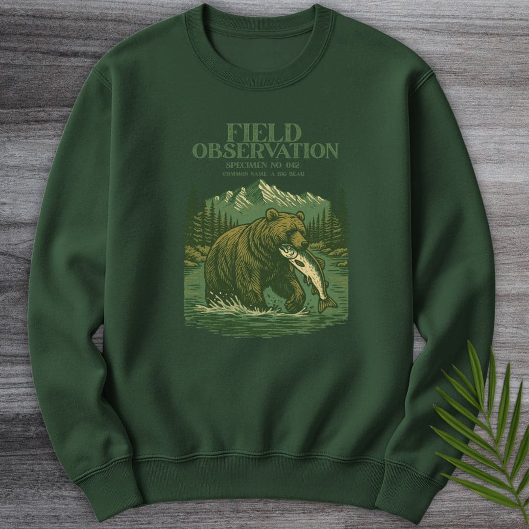 Sweatshirt Forest Green / S A Big Bear Observation Crewneck