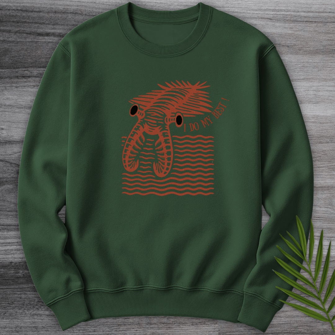 Sweatshirt Forest Green / S Anomalocaris I Do My Best Crewneck