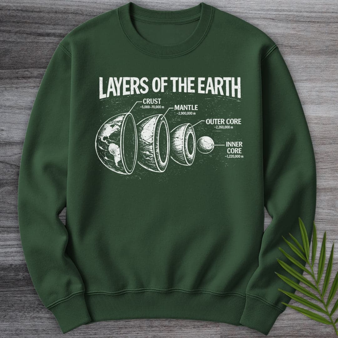 Sweatshirt Forest Green / S Layers of the Earth Crewneck