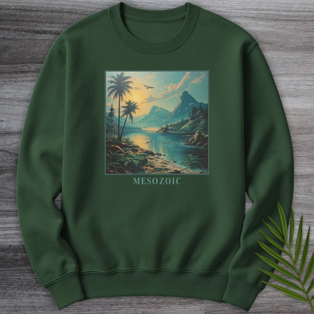 Sweatshirt Forest Green / S Mesozoic Environment Graphic Crewneck