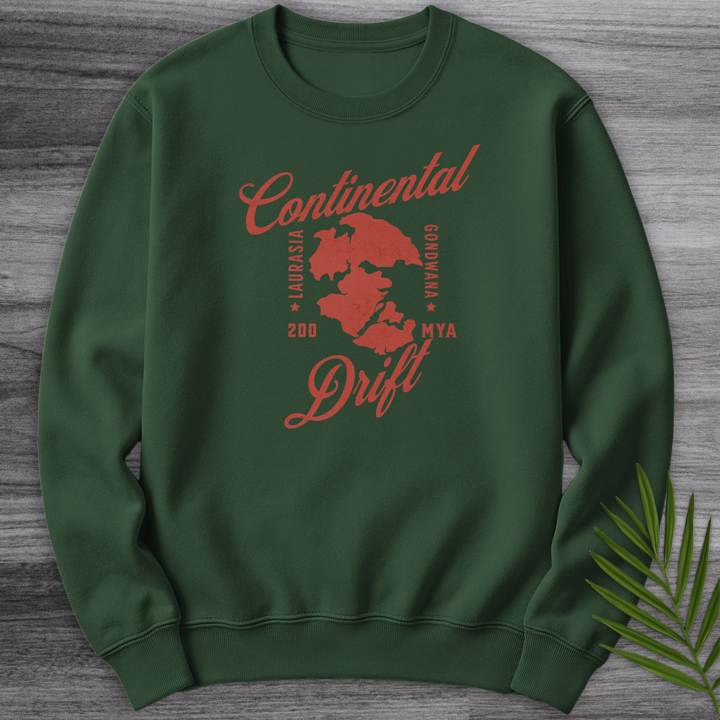 Sweatshirt Forest Green / S Old-time Continental Drift Crewneck