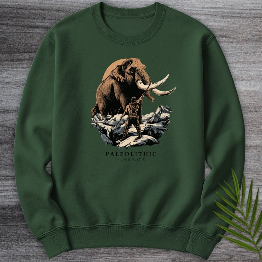 Sweatshirt Forest Green / S Paleolithic Mammoth BCE Crewneck