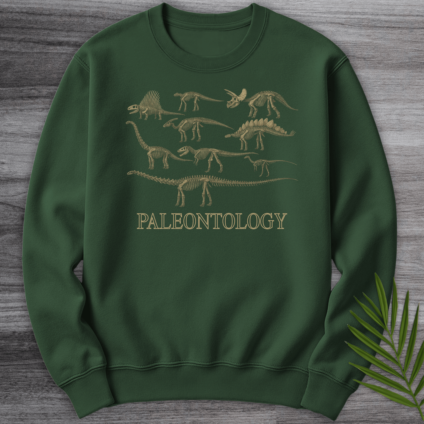 Sweatshirt Forest Green / S Paleontology A Gallery in Bone Crewneck