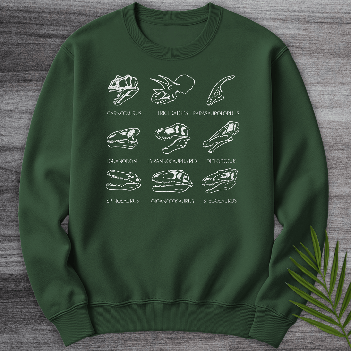Sweatshirt Forest Green / S Skulls of the Mesozoic Crewneck