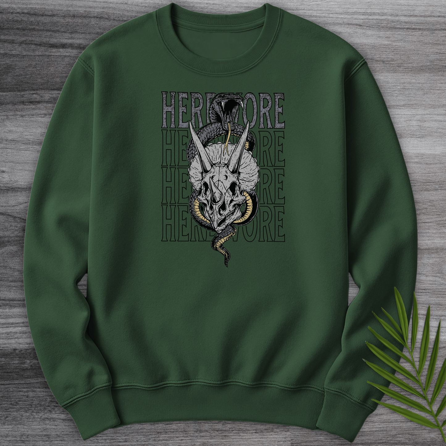 Sweatshirt Forest Green / S Snakes in a Herbivore Crewneck