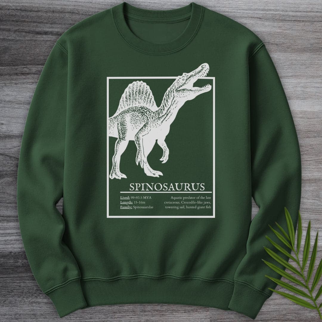 Sweatshirt Forest Green / S Spinosaurus Sail-Backed Hunter Crewneck