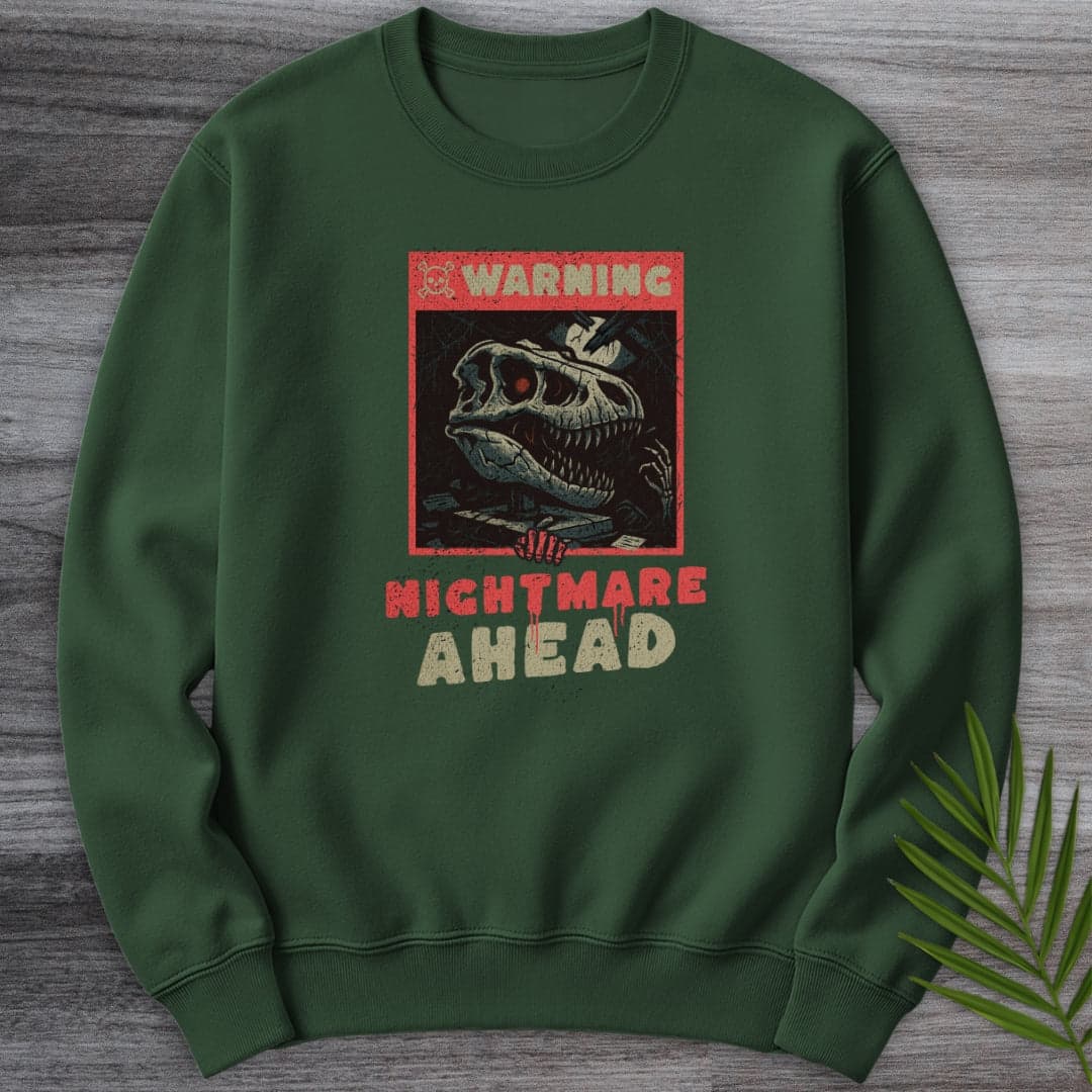 Sweatshirt Forest Green / S T.Rex Nightmare Ahead Crewneck